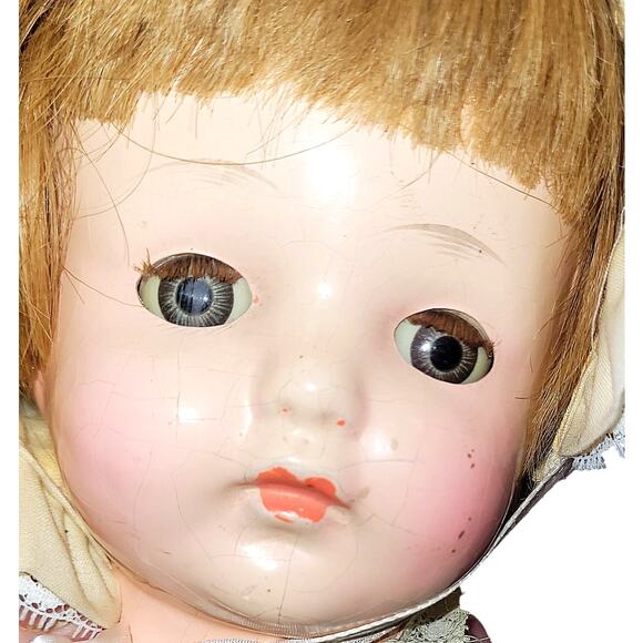 21"  Rare Antique  1920s - 30s Effanbee Lovums Mary Ann Comp Cloth Baby Dolls - Picture 10 of 16